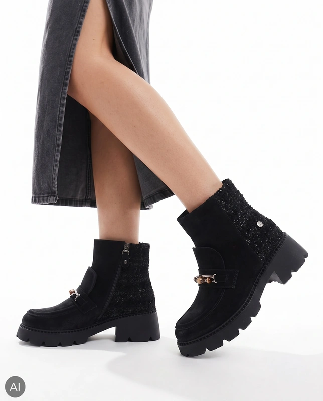 Maciejka Leather Ankle Boots Refined Black 07860-01/00-8