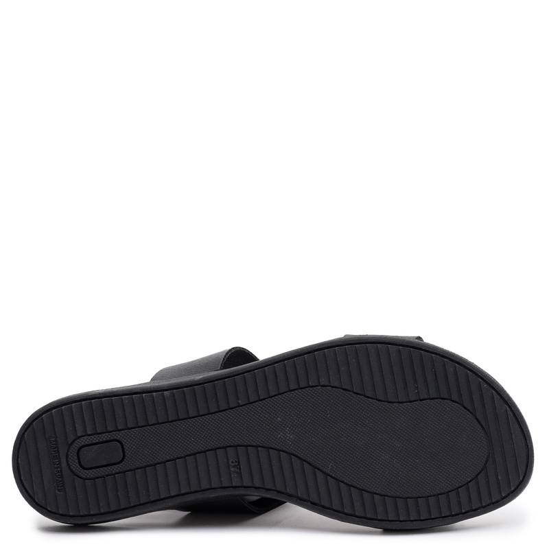 Maciejka Leather Flat Sandals Geometric Pattern Black E7403-01/00-1