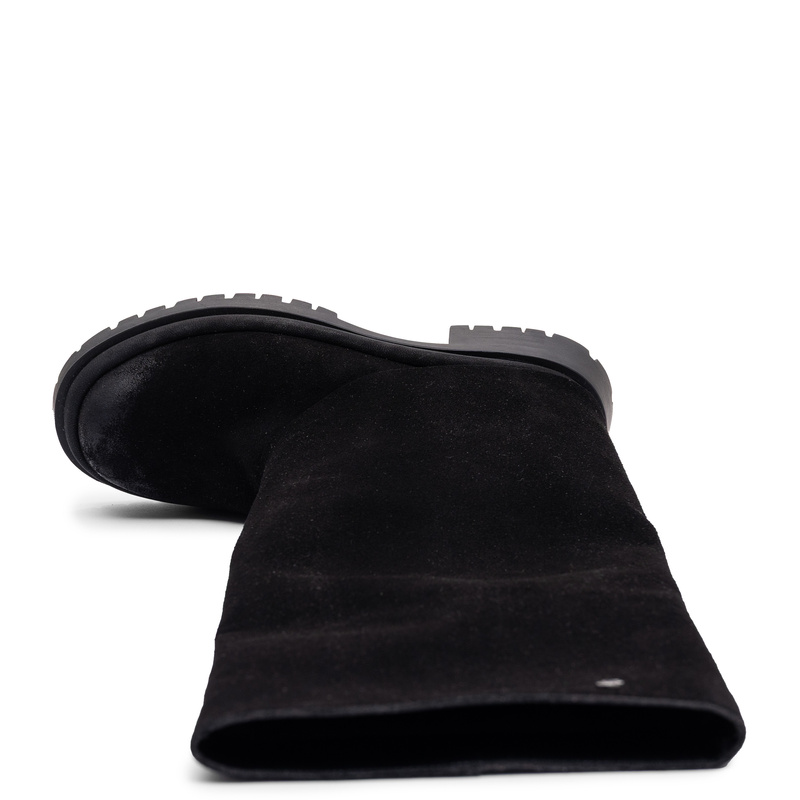 Maciejka Classic Leather Women’s Black Tall Boots 3.5 cm K7723-01/00-7