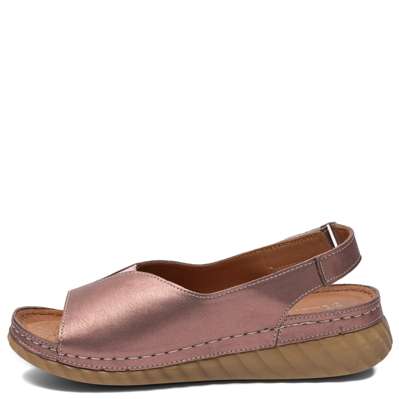 Maciejka Exclusive Leather Wedge Sandals Metallic Gold L7633-25/00-1