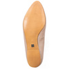 Maciejka Beige Metallic Leather Ballerina 04100-10/00-8
