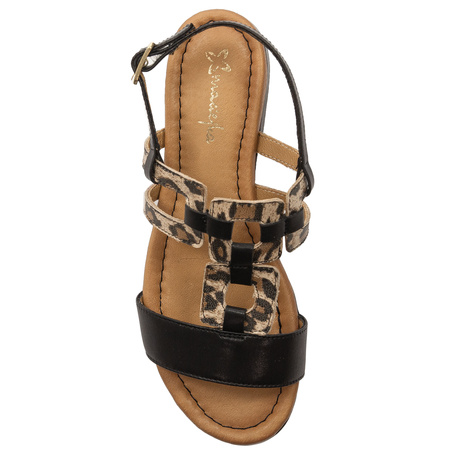 Maciejka Women's Leather GoldMaciejka Women's Leather Sandals Black LeopardSandals