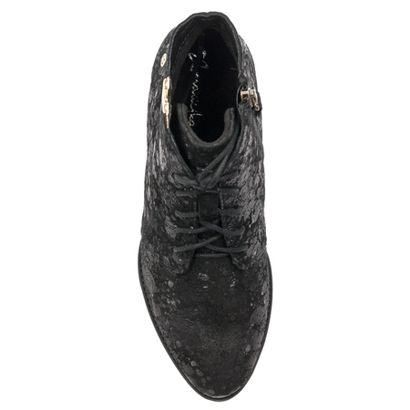 Black Leather women's Boots 5743C-01/00-7