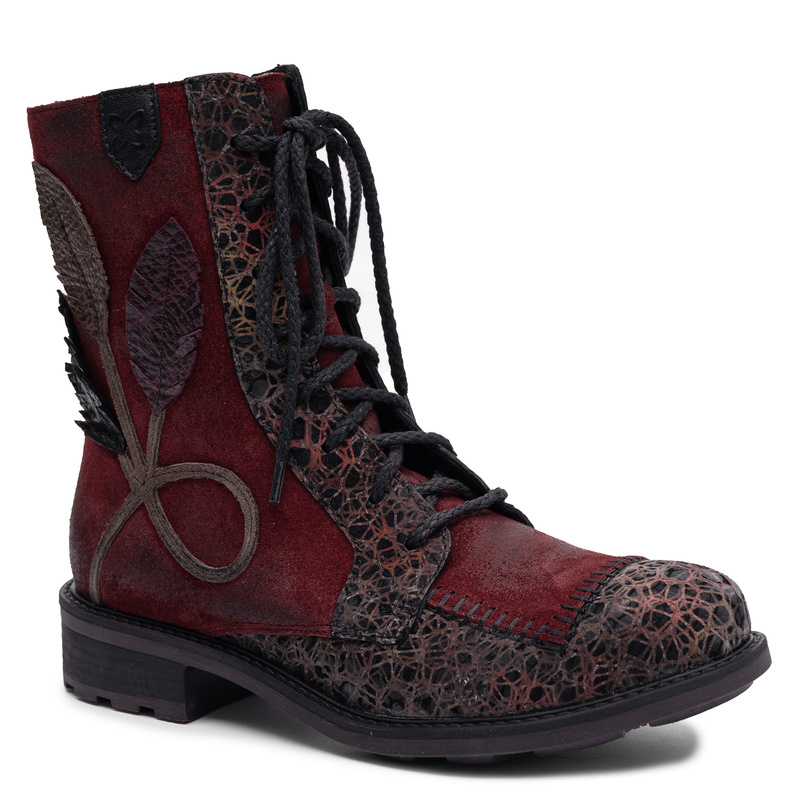 Maciejka Women’s Leather Burgundy Ankle Boots Timeless 07608-23/00-8