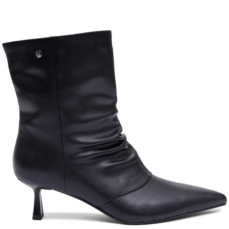 Maciejka Women's Leather Ankle Boots with Heels, Black K7739-01/00-7