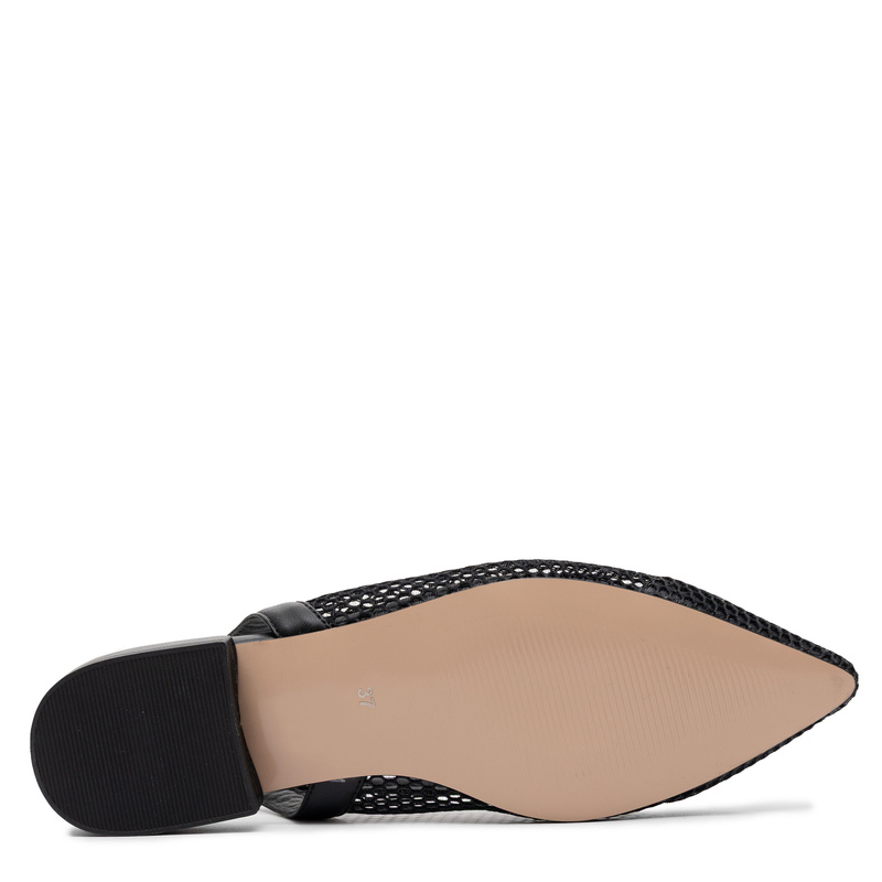 Maciejka Czółenka Ażurowe Slingback Czarne K7525-01/00-1