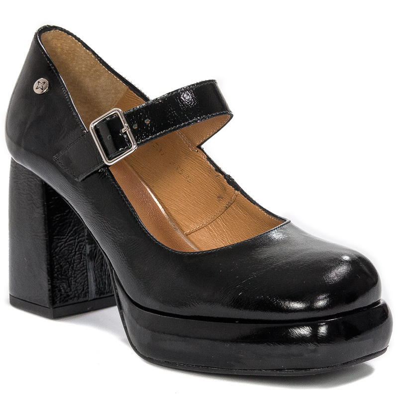 Maciejka Black Leather Pumps 06231-01/00-1
