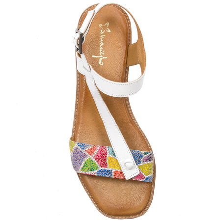 Maciejka White flat Sandals