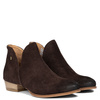Maciejka Craftsmanship Asymmetric Suede Ankle Boots Low Heel Chocolate Brown 04091-79/00-5