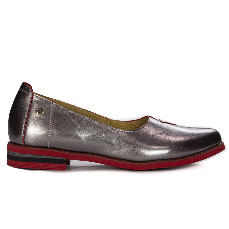 Maciejka Red metalic Flat Shoes 05035-42/00-5