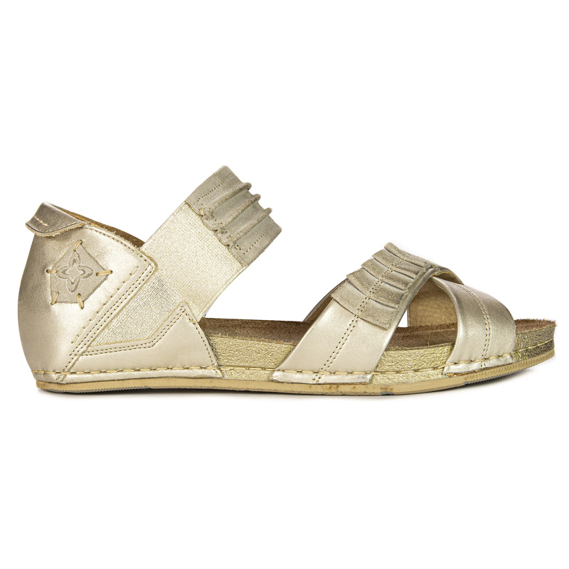 Maciejka Leather Gold Women's Sandals