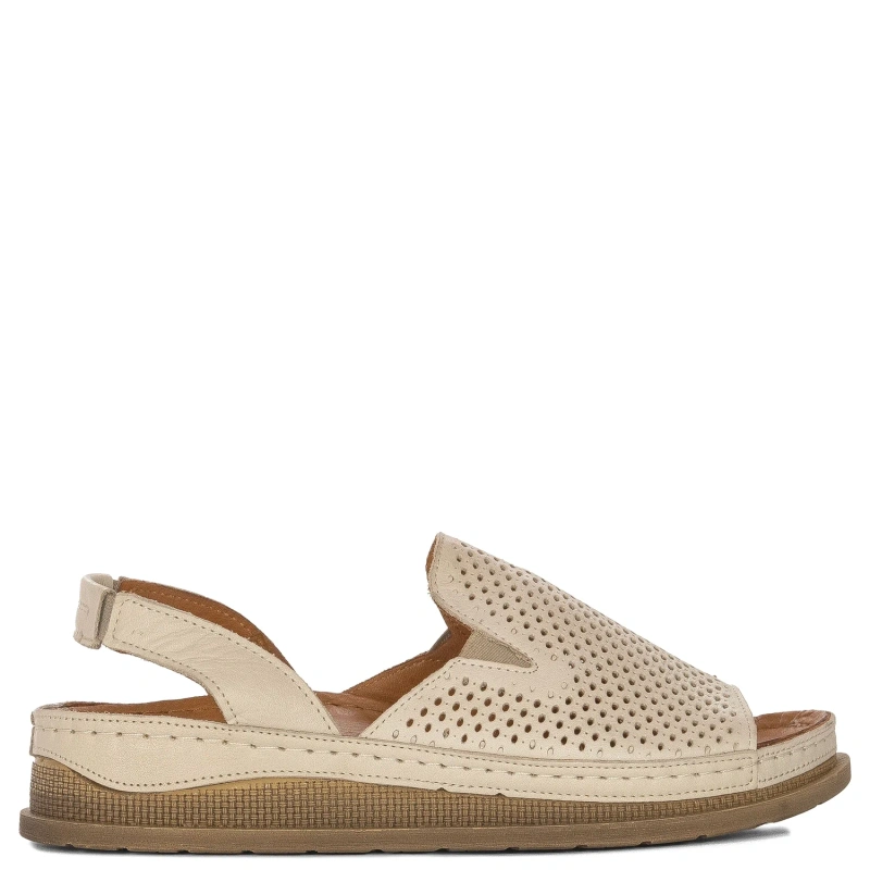 Maciejka Women's Leather Sandals Beige