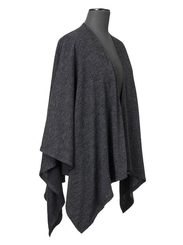 Chiara Graphite Knitted Poncho