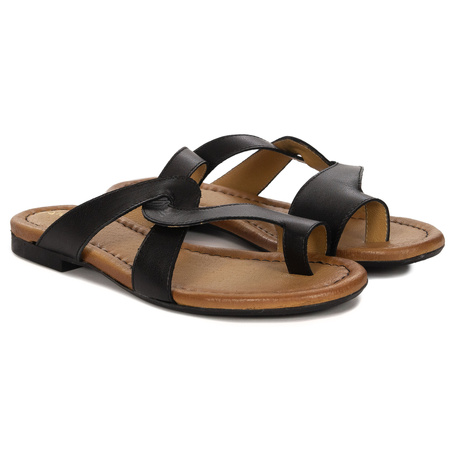 Maciejka Black Women's Slides