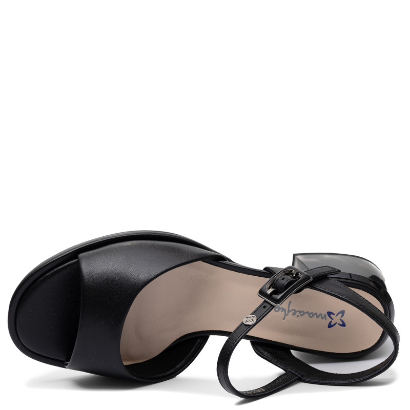 Maciejka Elegant Leather Sandals Black K7523-01/00-1