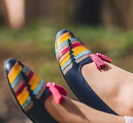 Maciejka Navy Blue Ballerina 04016-17-00-5