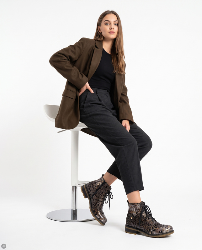 Maciejka Leather Insulated Classic Brown Ankle Boots 07620-02/00-8