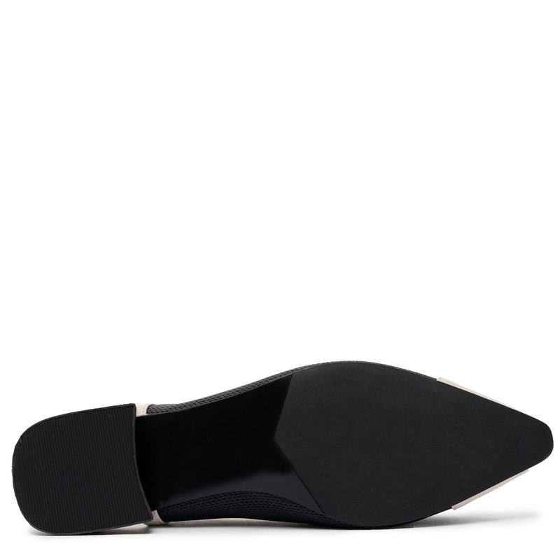 Maciejka Slingback Pumps Leather Low Heel Black-Beige K7466-04/00-1