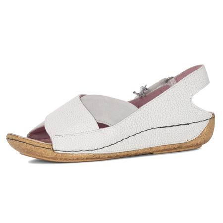 Maciejka Women's Leather White Sandals