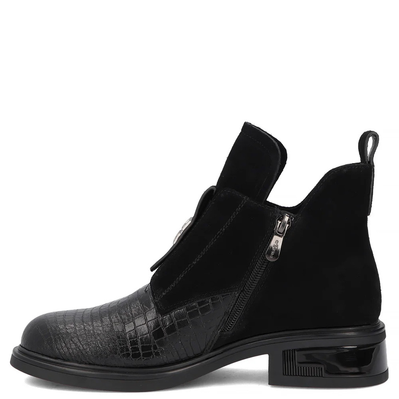 Filippo Leather Ankle Boots Black DBT8201-26-BK