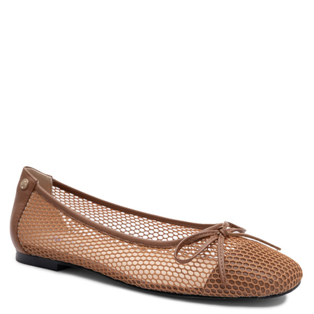 Maciejka Openwork Ballerinas Brown K7512-29/00-0
