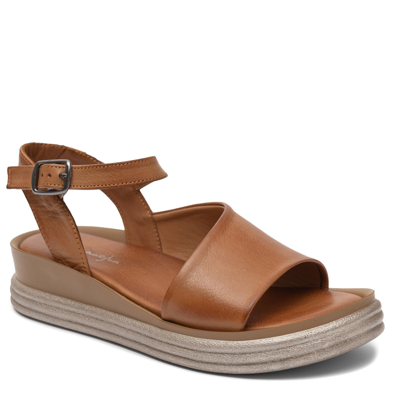 Maciejka Exclusive Leather Wedge Sandals Ginger L7629-29/00-1
