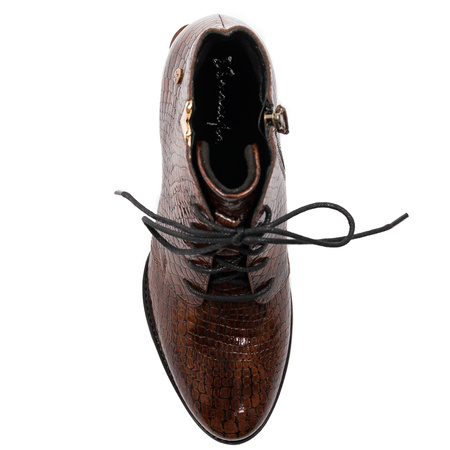 Maciejka Brown Leather women's Boots 5743C-02/00-7