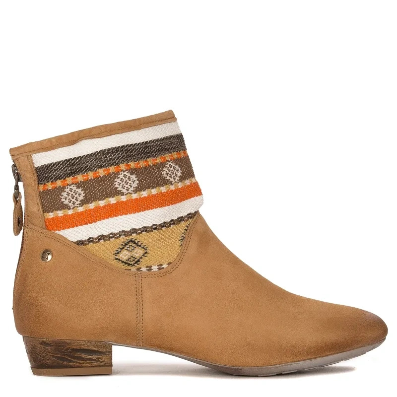 Maciejka Ankle Boots Suede Ethnic Cuff Brown 05986-29/00-5