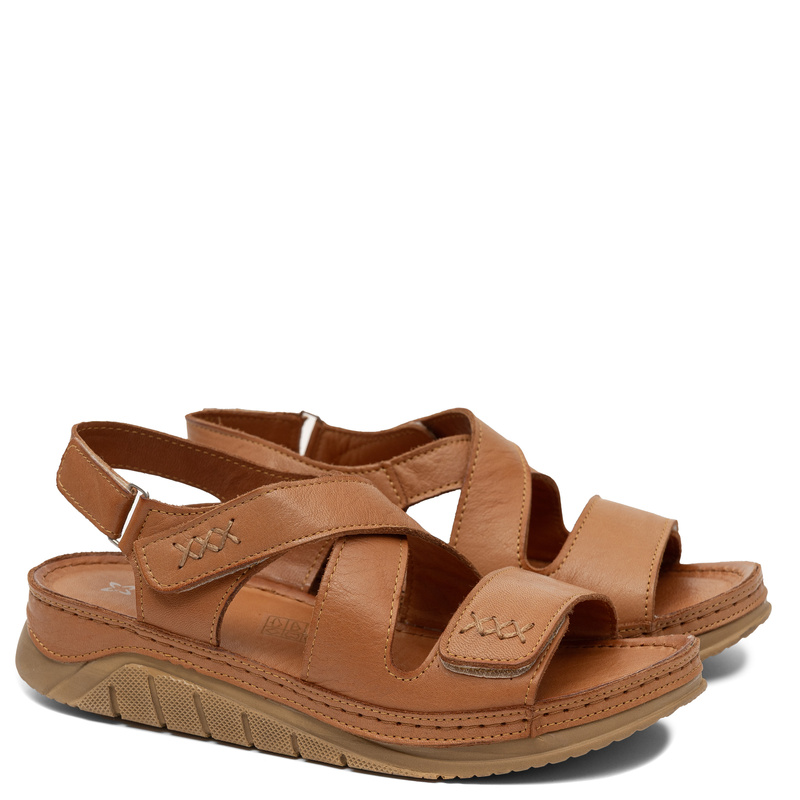 Maciejka Women's Leather Sandals With Velcro Ginger L4496-29/00-1