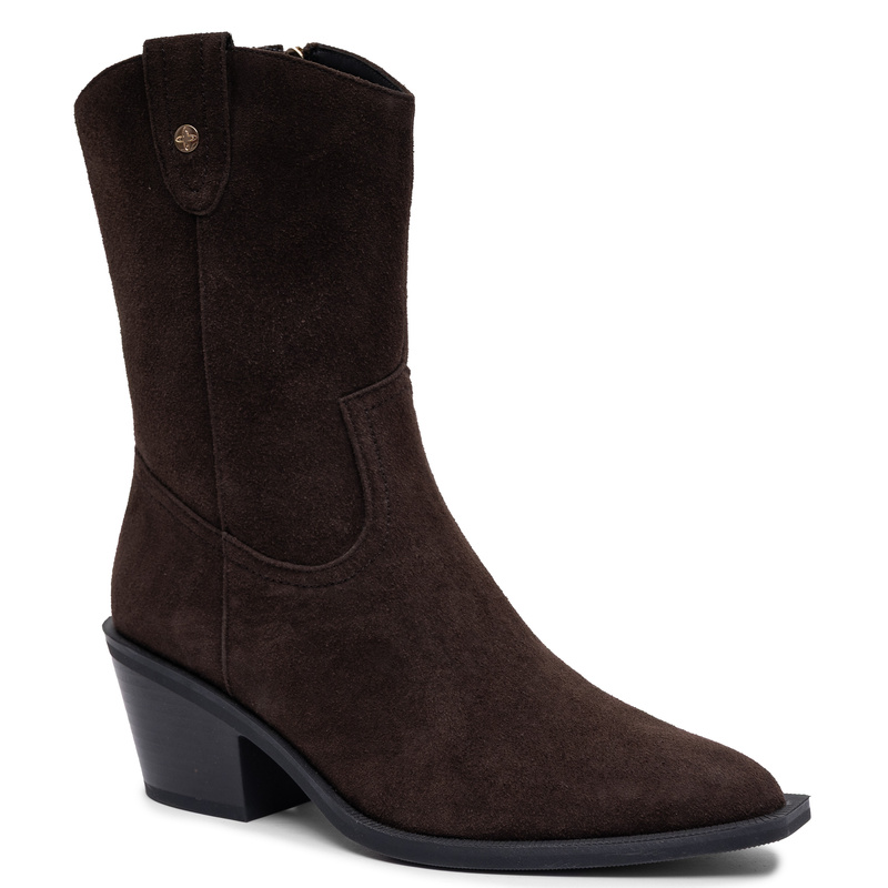 Maciejka Suede Leather Elegant Chocolate Shoes K7809-02/00-7