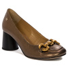 Women's Gold Leather Pumps 06244-02/00-1