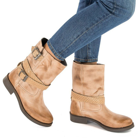 Maciejka Camel Knee-high Boots
