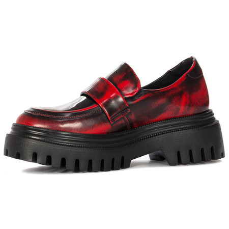 Maciejka Women's low shoes Black & Red leather 6294A-08/00-8