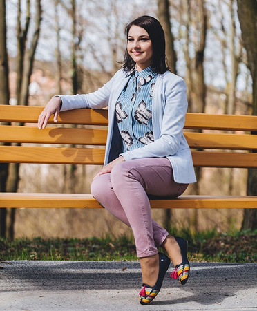 Maciejka Navy Blue Ballerina 04016-17-00-5