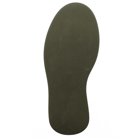 Olive Leather Lace-UP Boots