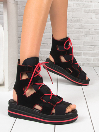 Maciejka Women's sandals in natural leather black