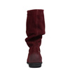 Maciejka Suede Knee-High Boots Burgundy 05057-30-00-6