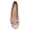 Maciejka Leather Ballet Flats Interlaced Hand-Stitched Pink 01358-51/00-0