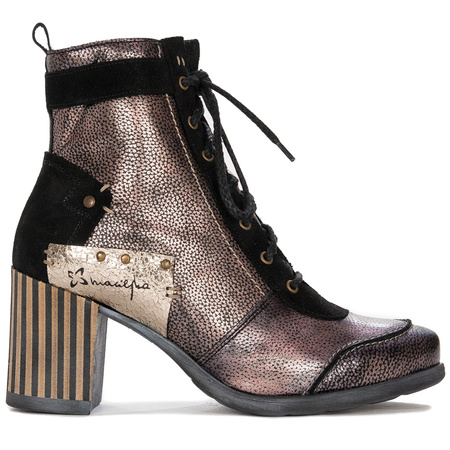 Leather Boots Black & Gold 06127-01/00-7
