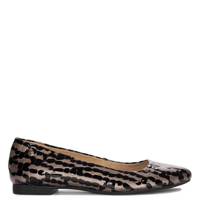 Maciejka 00873-63/00-5 Women's Brown and Black Ballerina
