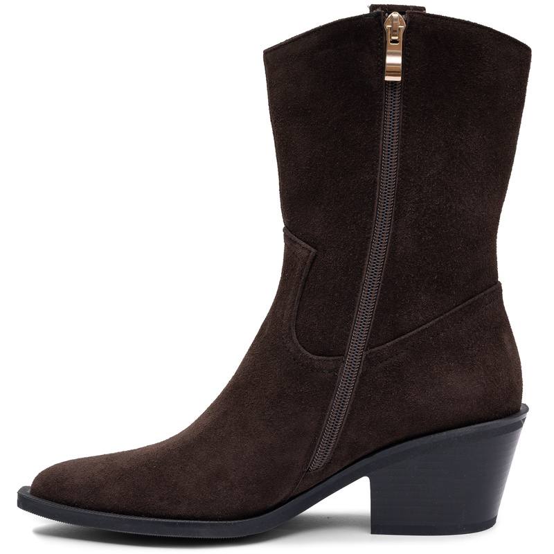 Maciejka Suede Leather Elegant Chocolate Shoes K7809-02/00-7