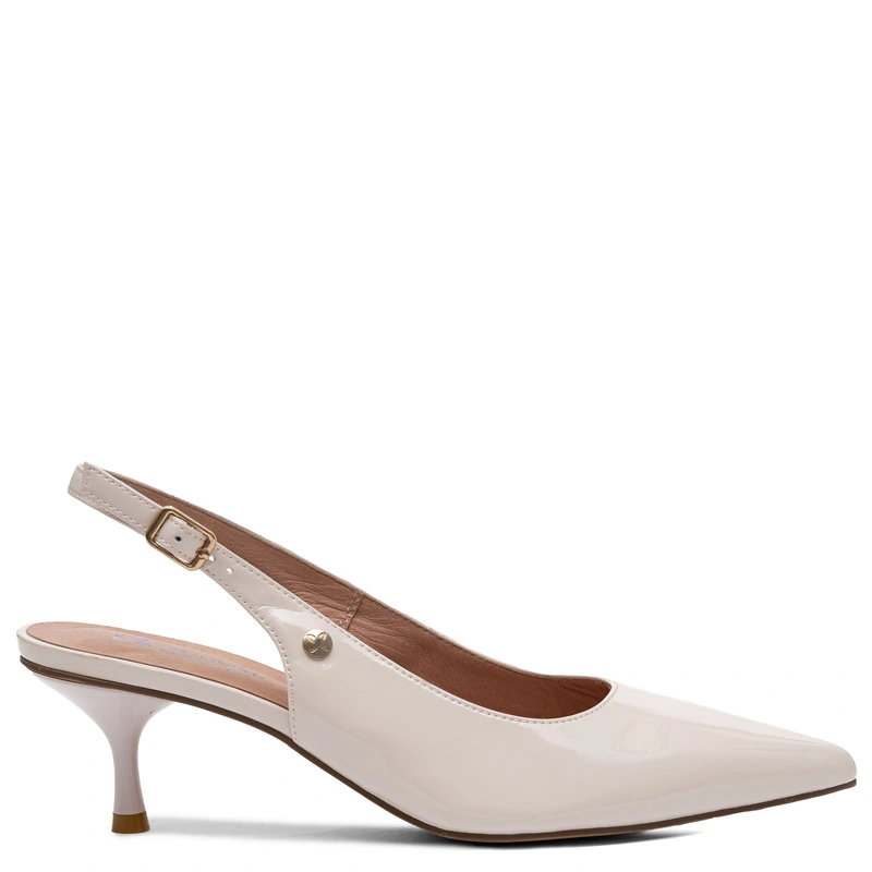 Maciejka Slingback Court Shoes Leather Pointed-Toe Beige K7448-04/00-1