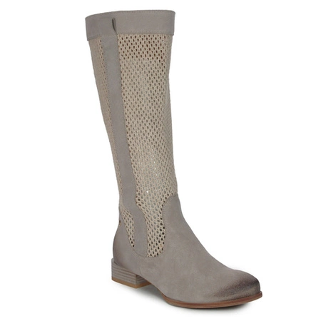 Maciejka Beige Knee-High Boots 06467-04/00-1