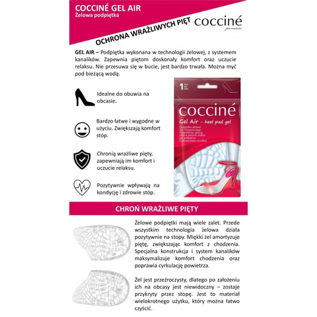 Coccine Profesjonalne Podpiętki Żelowe Gel Air 665-16-92C