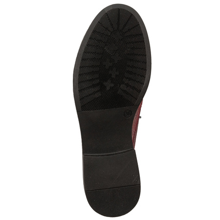 Maciejka Women's Leather Half Shoes Maroon