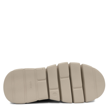 Maciejka Leather Platform Derby Lace-Ups Patterned Green-Yellow 06891-07/00-8