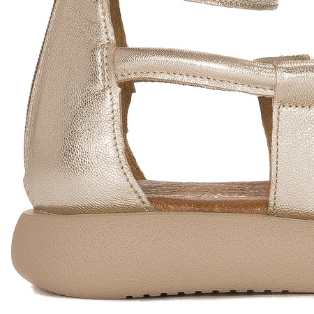 Maciejka Women's natural leather Gold sandals