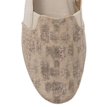 Maciejka Beige Leather Flat Shoes 5814A-10/00-1