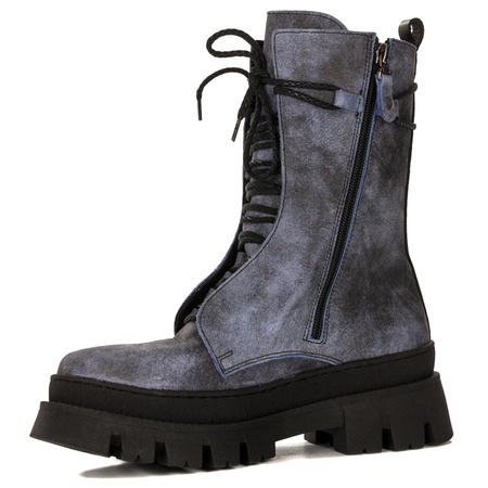 Maciejka Dark Blue & Black Boots 05693-06/00-3