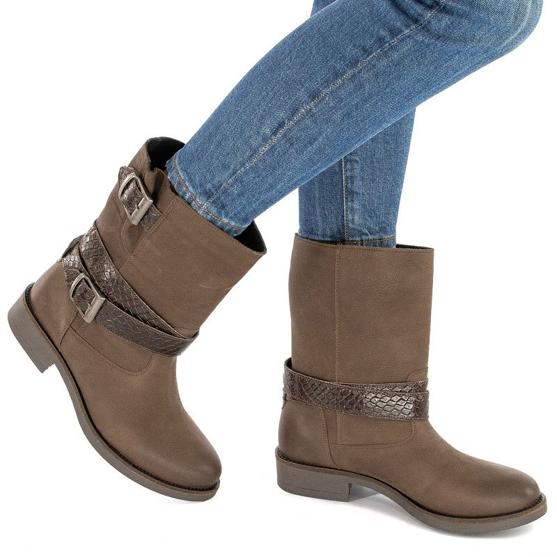 Maciejka Brown Knee-high Boots